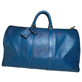 Vintage Louis Vuitton EPI Pelle Keepball 45 Blu Blu