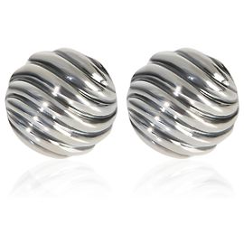 Pendientes Sculpted Cable de plata esterlina David Yurman Otro