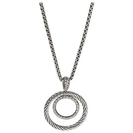 David Yurman Sterling Silber Diamant Mobile Circle Anhänger Andere
