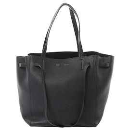 Céline Borsa a spalla in pelle Celine Cabas Phantom Small nera Nero