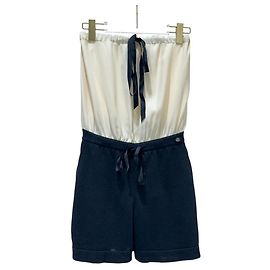 Tutina Mini Firmata Crema e Nera CHANEL Taglia 38 usata Altro