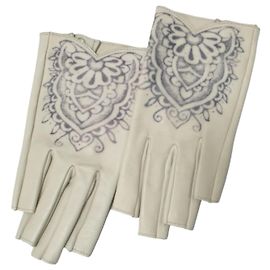 Elegant Chanel Lambskin Fingerless Gloves - Size 7 Pre-owned Other