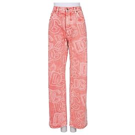 Dolce & Gabbana Pink Printed Jeans IT46 | XL Pre-owned Other