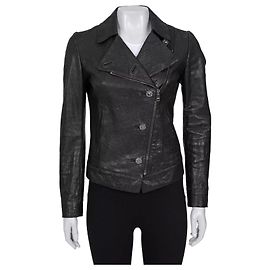 Dolce & Gabbana Black Leather Jacket EU 36 / S pre-owned Other