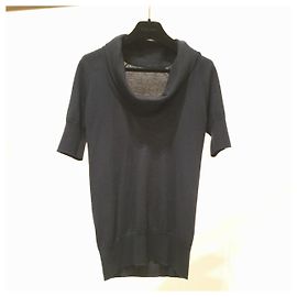 Loro Piana schwarzes Kaschmir-Jersey-Top - Damen Größe 38 - Gebraucht Andere