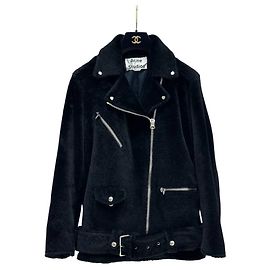 Acne Studios Shearling Leather Biker Jacket - Size 32 (XXS) Pre-owned Other