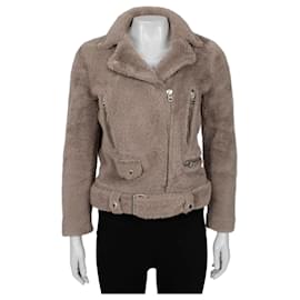 Acne Studios Brown Shearling Jacket - Size EU36 / S Pre-owned Other