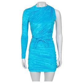 Robe ajustée à une épaule Balenciaga bleu clair 36/S - Comme neuve Autre