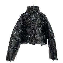 Balenciaga Black Lacquered Puffer Jacket - Size 38 Pre-owned Other