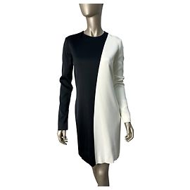 Céline Celine Refined Black White Mini Dress Sz.40 Pre-owned Other