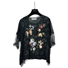 Valentino Decorative Appliqués Top Blouse Sz.S-L Other
