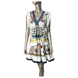 Chloé Chloe Silk Printed Dress Sz.36 Pre-owned Other