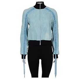 Giacca in cotone blu chiaro Christian Dior - Taglia 40 Usata Altro