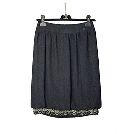 Chanel Tweed Embroidery Skirt Sz.36 Pre-owned Other