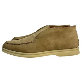 Loro Piana Beige Suede Loafers Sz.38 Pre-owned Other