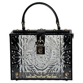 DOLCE & GABBANA Clutch Cinderella em Plexiglass Transparente da Sicília - Usado Outro