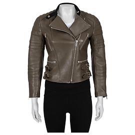 Céline Celine Brown Quilted Leather Jacket - Size FR38 (US M) Pre-owned Other