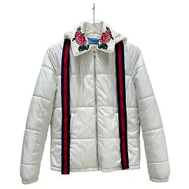 Gucci White Rose Collar Vest Puffer Jacket - Size 42 Pre-owned Other