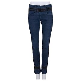 Chanel Dark Blue  Accent Panels Skinny Jeans Sz.38 Pre-owned Other