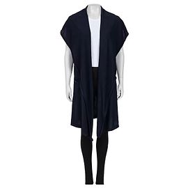 Cardigan ouvert en cachemire bleu luxueux Chanel Taille 36/S D'occasion Autre