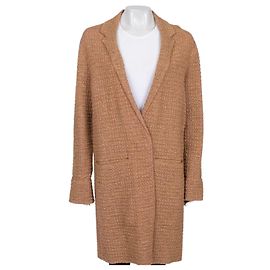 Sonia Rykiel brauner gemischter Strick-Cardigan mit Knöpfen, Größe S gebraucht Andere