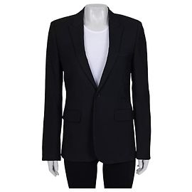 Schwarze Wolljacke von Saint Laurent - Damen IT44/L gebraucht Andere