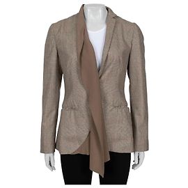 Brunello Cucinelli Brown Cashmere Jacket - Size 42 M Pre-owned Other