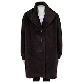 Max Mara Teddy Brown Wool Coat  Sz.M Pre-owned Other