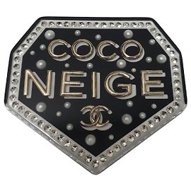 Spilla Chanel Coco Neige Perle & Cristalli Usata Altro