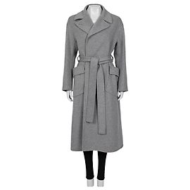 Grau Cashmere Wickelmantel Loro Piana Größe S Gebraucht Andere