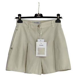 Pantalones cortos Chanel beige NWT - Talla 34 Usado Otro