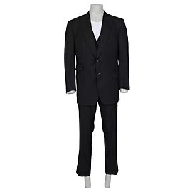 Tom Ford Men’s Black Three-Piece Wool Suit IT58 4XL Pre-owned Other