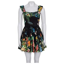 Robe Mini en Coton à Imprimé Éclatant Dolce & Gabbana IT40/S d'occasion Autre