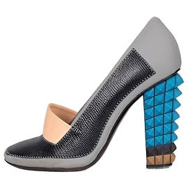 Fendi Multicolor Heeled Shoes with Removable Detail - Sz.38 pre-owned Other
