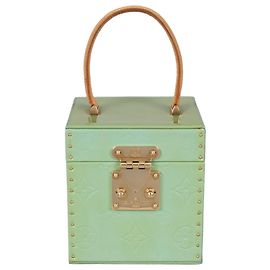Borsa Louis Vuitton Bleecker Box Verde Monogram Vernis Usata Altro