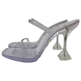 Amina Muaddi Brito Translucent Sandals Size 41 Pre-owned Other