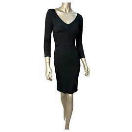 Dolce & Gabbana Black Fitted Lace Dress Sz.40 Pre-owned Other