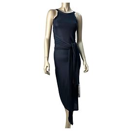 Schwarzes ärmelloses Chanel Kleid mit Taillengürtel Größe 38 Gebraucht Andere