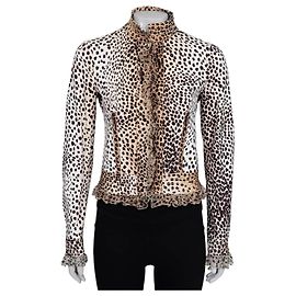Roberto Cavalli Tierdruck Fitted Jacket IT38 XS gebraucht Andere