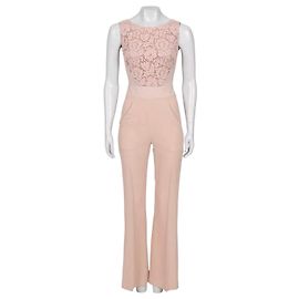Elie Saab Fitted Lace-Embellished Jumpsuit EU34 XS Pre-owned Other