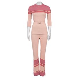 Ensemble de costume rayé rose Miu Miu Taille 40/S D'occasion Autre