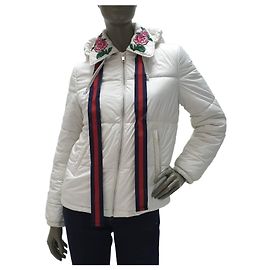 Gucci White Rose Collar Vest Puffer Jacket Sz.42 Pre-Owned Other