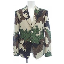 Giacca Damier Louis Vuitton Marrone Beige Altro Verde