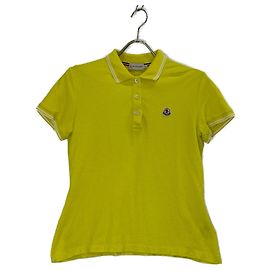 Polo in Cotone Moncler Giallo