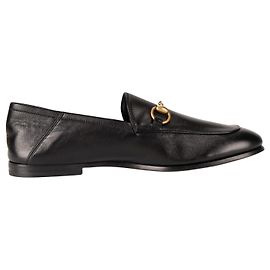 Mocassini Gucci Brixton Horsebit in pelle nera per uomo EU 40,5 US 7 Nero
