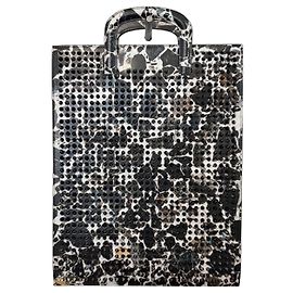 Borsa Christian Louboutin con Borchie Nero Bianco Multicolore