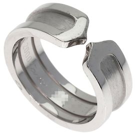 Anel Cartier C2 #50 em ouro branco 18K Outro