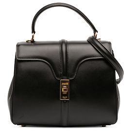 Céline Petit Sac 16 en Cuir Noir Noir