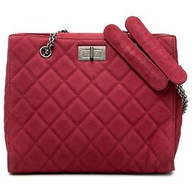 Bolsa Chanel em caviar matelado vermelho Reissue 2.55 Vermelho