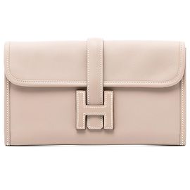 Hermès Pink Swift Jige Duo Geldbörse Pink